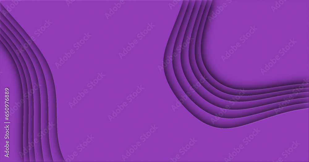 Poster purple cut curve abstract background pattern of lines and waves
