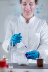 Pudding Quality Control Inspection in Lab