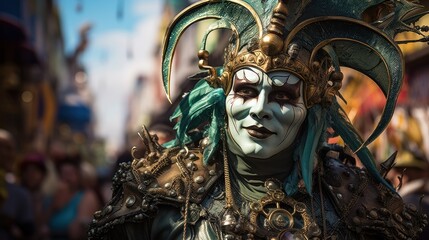 Mardi Gras (New Orleans United States): Mardi Gras, also known as Fat Tuesday, is a carnival-like celebration with parades, music and - obrazy, fototapety, plakaty