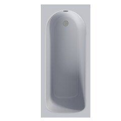 bathtub isolated on a white background, 3D illustration, and a CG render