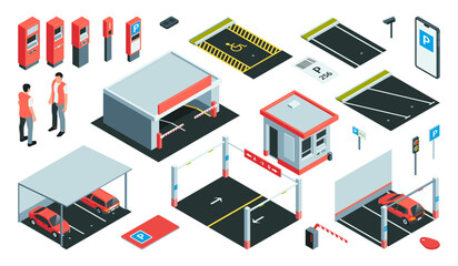 Isometric Parking Color Set