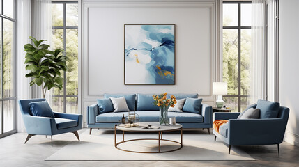 modern living room, Created with AI