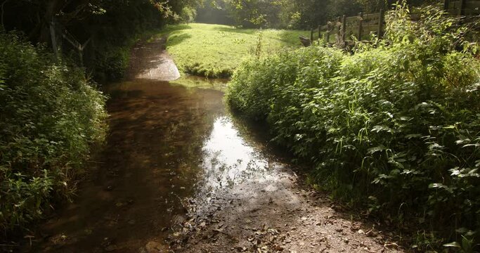 Shot of scow brook Ford at Carsington water dam