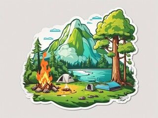 Watercolor Camping Trailer