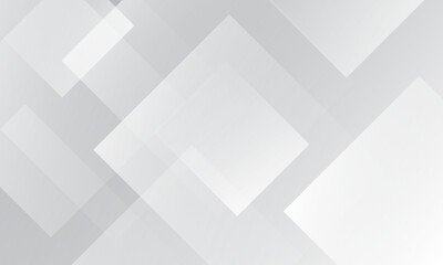 Abstract white geometric background. Dynamic shapes composition. Vector illustration