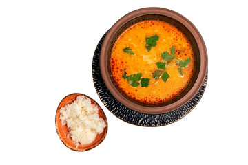 tom yum soup, thai soup with rice