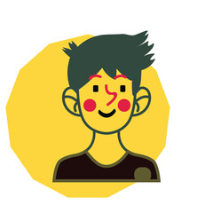 Face vector the color profile