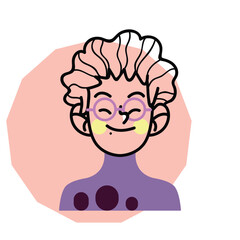 Face vector the color profile