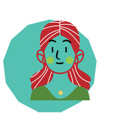 Face vector the color profile