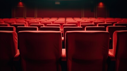 red velvet seats in theater