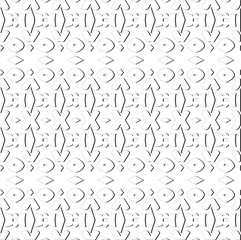 Abstract  background with figures from lines. Black and white texture for web page, textures, card, poster, fabric, textile. Monochrome pattern. Repeating design.