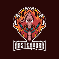Worm Master Logo Esport