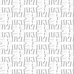 Abstract  background with figures from lines. Black and white texture for web page, textures, card, poster, fabric, textile. Monochrome pattern. Repeating design.