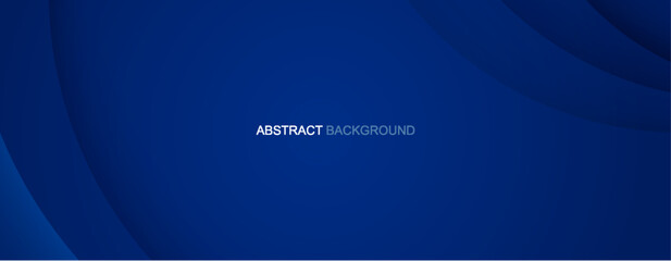 Abstract background with curve paper layer on dark blue background. Illustration horizontal template background banner.