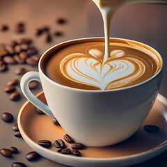 coffee cup photo generative ai