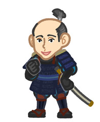 豊臣秀吉をイメージした武将のイラスト