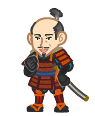 豊臣秀吉をイメージした武将のイラスト