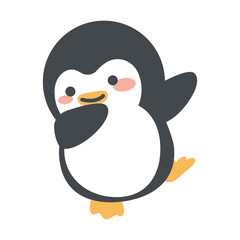  Cute Penguin  dabbing movement cartoon