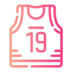 tshirt Line Gradient Icon