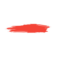 red brush stroke