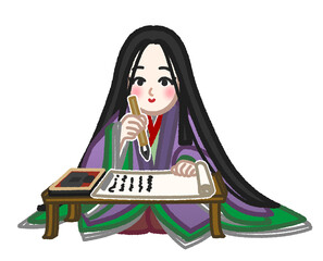 紫式部のイラスト