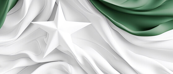 14th of August Pakistan Independence Day waving Background, AI Generated