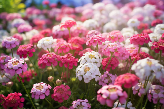candytuft flower blossom in spring season, Decoration flower plant at home and garden