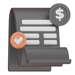 Money Bill 3D Icon
