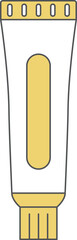 文房具の単品イラストアイコン　チューブのり