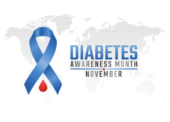 Flyers promoting diabetes awareness month or associated events may be made using vector pictures on the topic. design of a flyer, a celebration.