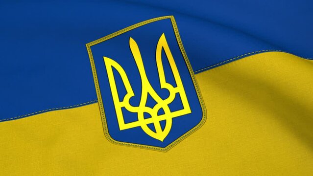 Ukraine Flag Loop Background