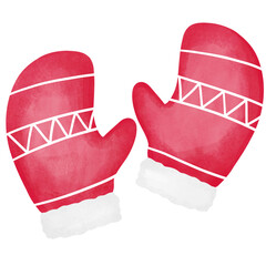 Christmas Gloves illustration