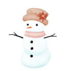 Decorative Snowman illustration