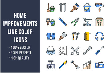 Home Improvements Flat Icons