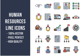 Human Resources Flat Icons