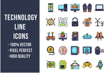 Technology Flat Icons