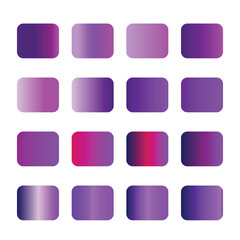 Free vector vibrant set of purple and pink gradients
