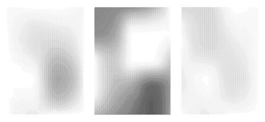 Abstract vector halftone background. Black texture of dots. Raster.