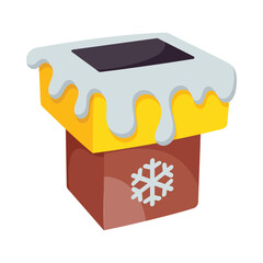Chimney vector colorful stickers Icon Design illustration. EPS 10 File
