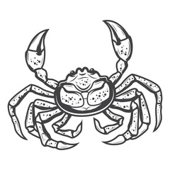 sea crab silhouette