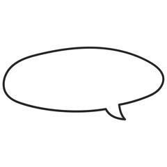 Speech symbol talk and thinking hand drawn style. Bubble with clouds thin line.