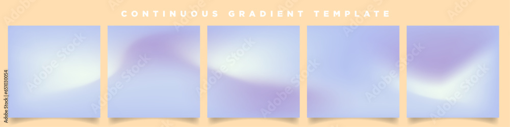 Poster soft light violet pastel carousel ad template. continuous square card vector template. five spring b