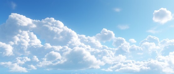 Cloudscape - Blue sky and white cloudsBlue sky with white clouds