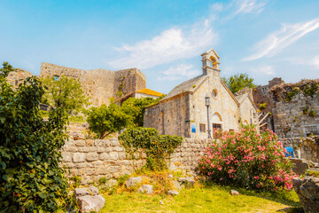 Stari Bar, montenegro - ruined medieval city on Adriatic coast, Unesco World Heritage Site in...