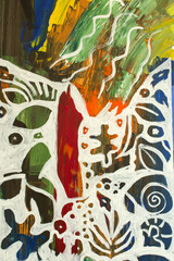 Detail of the Painting as a Background