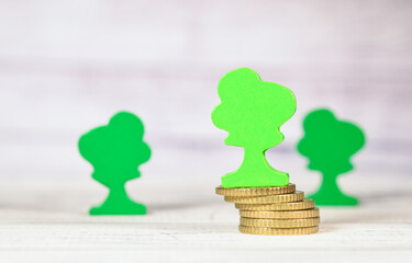 environnement planète arbre bois foret argent business affaires euros