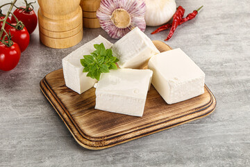 Greek traditional organic feta cheese