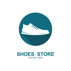 shoe logo vector icon illustrtation design