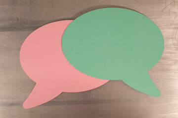 Chat bubbles - paper cut design