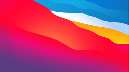 Desktop background featuring colorful abstract waves art
